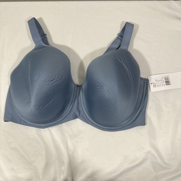 NWT Chantelle Lingerie [ 40DDD US‎ ] Comfort Chic Back-Smoothing Bra Blue #5721 - Picture 2 of 13